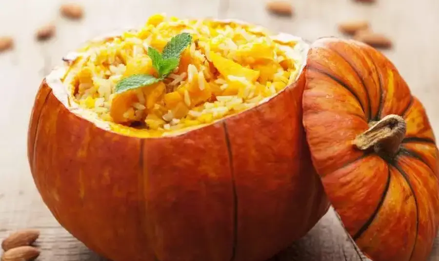 Receta para preparar Risotto de calabaza con carne